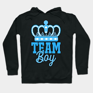 Team Boy Team Girl Blue Gender Reveal Party Hoodie